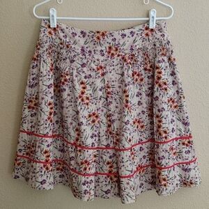 Lux Lux Lux Floral Cotton Skirt